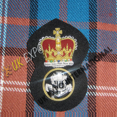Crown & Anchor Bullion Wire Cap Badge
