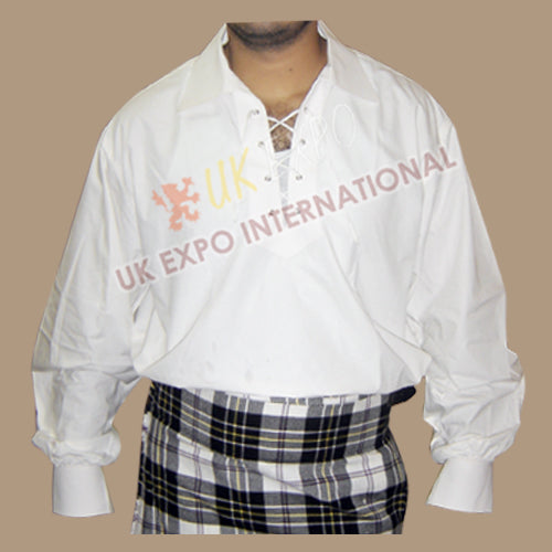 Modern Jacobite Cotton Shirt White Color