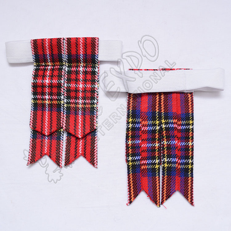 Modern Royal Stewart Tartan Kilt Flashes