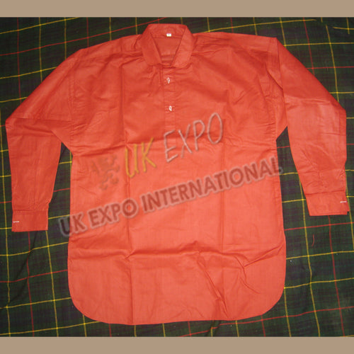 19th Century Red Color Muslin Shirt