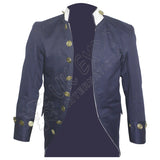 Napoleonic Naval Lieutenant Dark Blue Cotton Frock Coat