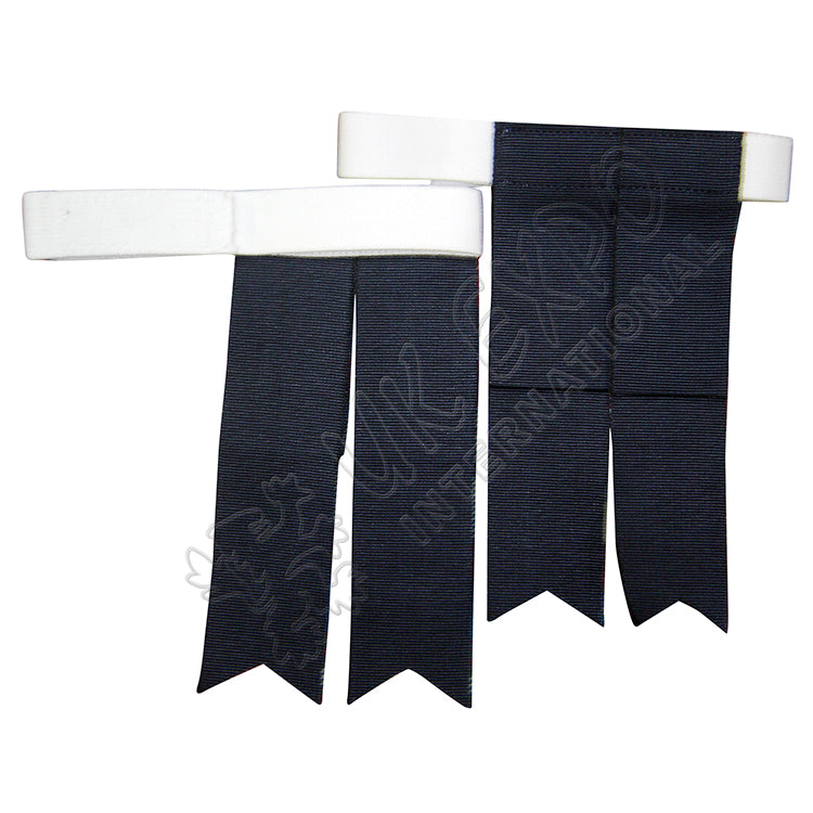 Navy Blue Gross Grain Ribbon Flashes With Velcro Closing