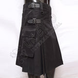 Modern Black Utility Kilt