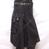 New Style Black Standard Utility Kilt