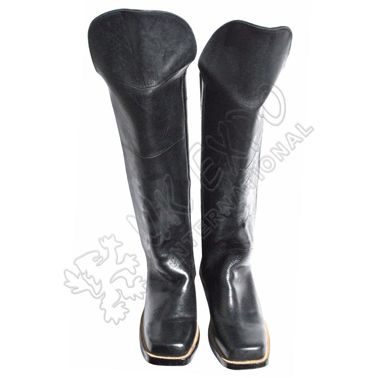WW2 Black Leather Officer Cavalry Boot