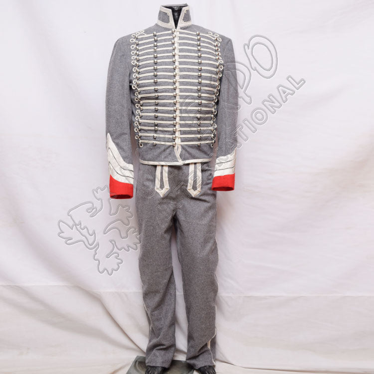 Officer Dolman Hussar Gray Wool Uniform