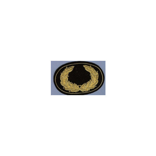 19th Police Blank Gold Embroidered Hat Insignia
