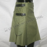 Modern Olive Utility Kilt