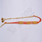 Russian Braid Orange Gold Cotton Barrel Sash