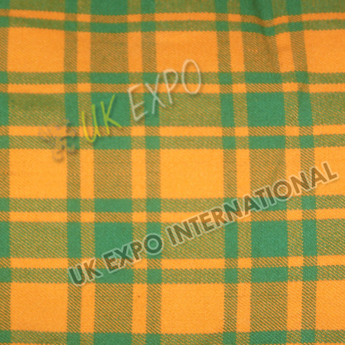 Green Line on Yellow Shade Tartan