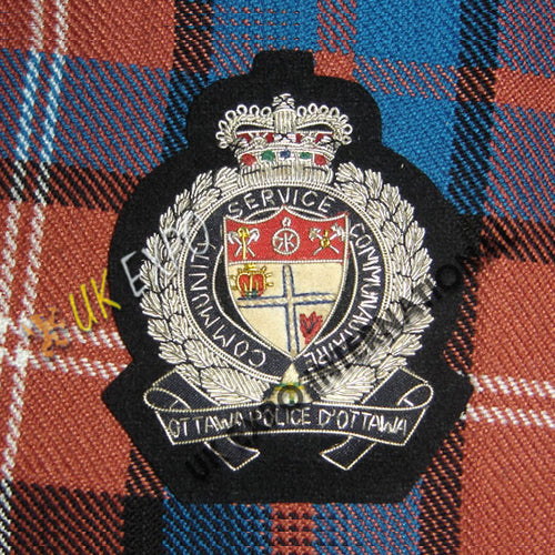 Ottawa Police Service Bullion Blazer Badge