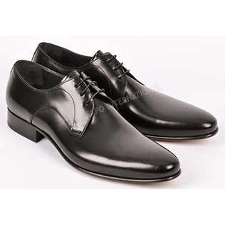 Black Leather Derby Dress Oxford Shoes