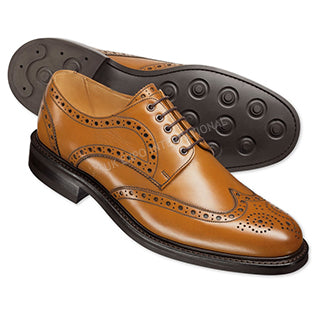 Loake Chester Men’s Tan Burnished Calf Leather Brogues