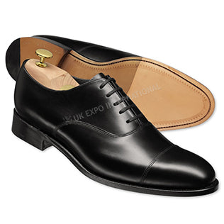 Crockett & Jones Hallam Oxford Black Leather Shoes
