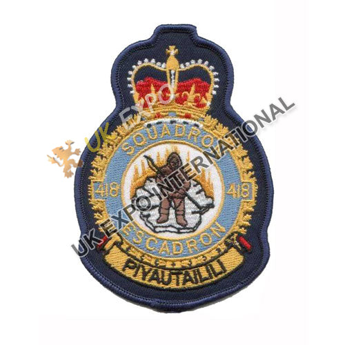 Royal Canadian Air Force 418 Squadron Embroidered Patch