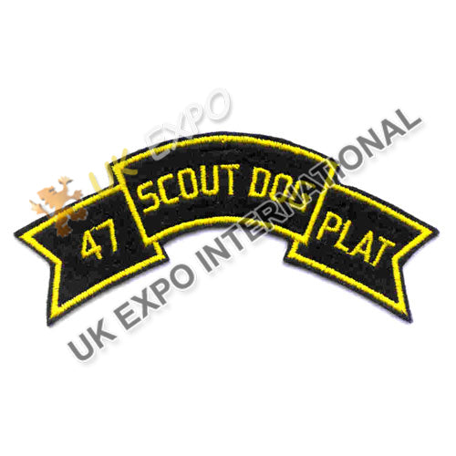 47th Scout Dog Platoon Embroidered Patch