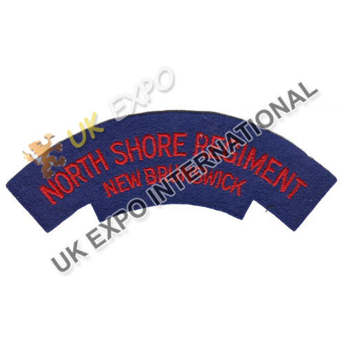 The North Shore (New Brunswick) Regiment WWII Canadian Shoulder Title Patch