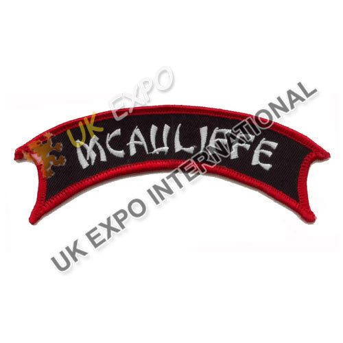 McAuliffe Name Tape Embroidered Patch
