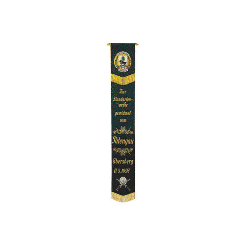 Custom Embroidered Black Flag Banner