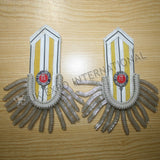 Honni Soit Qui Mal Y Pense Silver Bullion Epaulettes