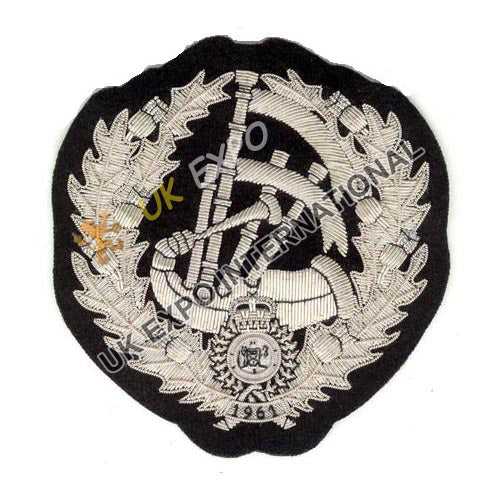 Pipe Major Bagpipe Arm Badge