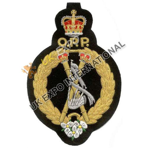 Handcrafted Bullion Wire Embroidered Badge