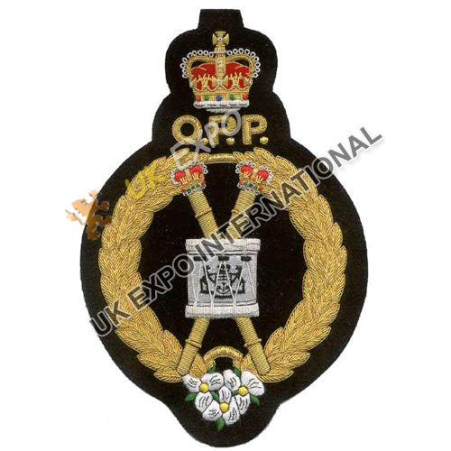 Hand Embroidered O.P.P. Pipe Band Badge