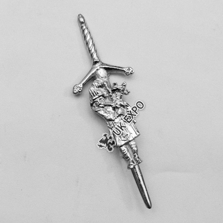 Pipers Sword Kilt Pin