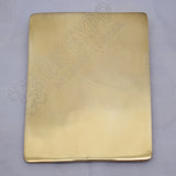 Plain Brass Chest Plate Cross Belt Military Plate