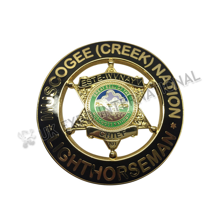 Creek Style Police Badge