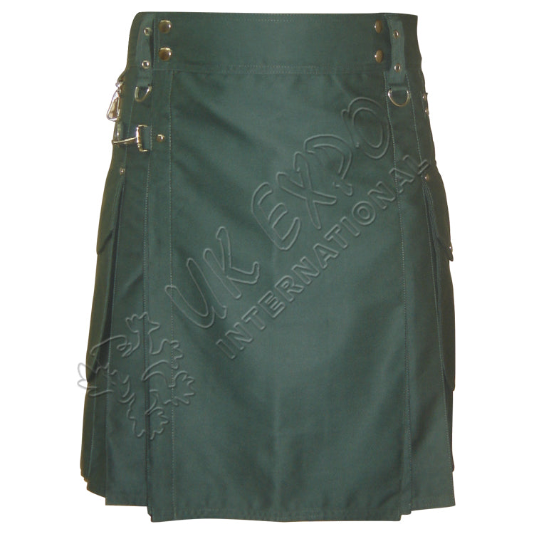 Green Power Men Utility Kilt