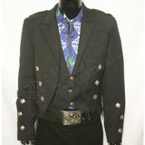 Prince Charlie Jacket & Vest In Dark Blue & Black Color