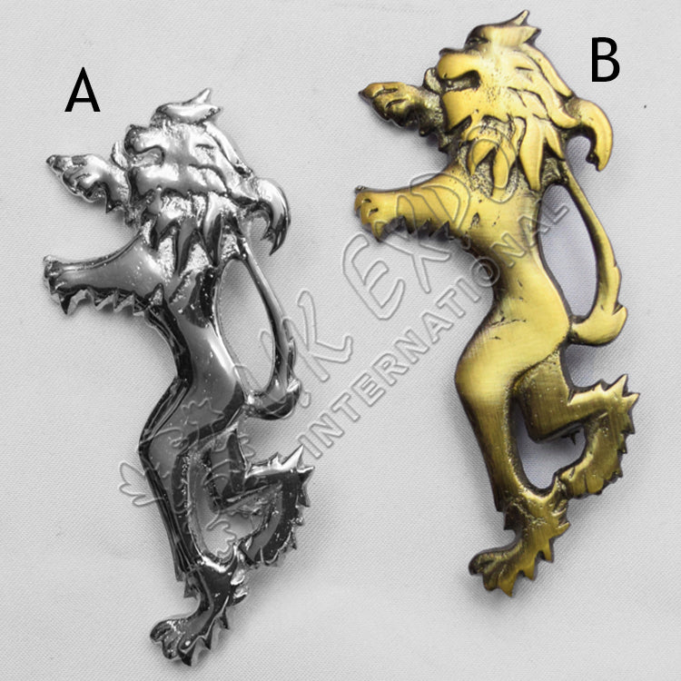 Rampar lion Kilt Pin Small and Large