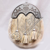 Cream Seal Skin Full Dress Thistle Sporran