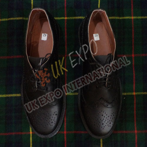 Real Leather Upper Shoes With PVC Rubber Sole
