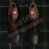 Real Leather Upper Shoes With PVC Rubber Sole