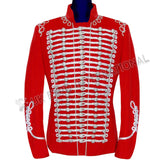Red Military Parade Band Jacket