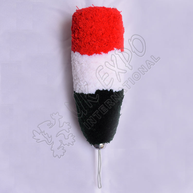 Red White Green Woolen Hackle Military Shako Plume