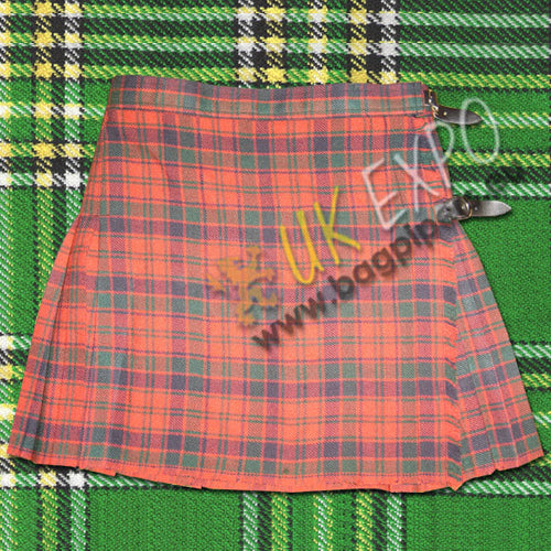 Robertson Red Ladies 1Belt Mini Kilted Skirt