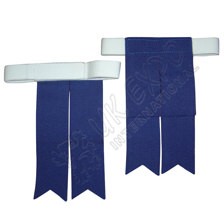 Royal Blue Gross Grain Ribbon Flashes With Velcro Closing