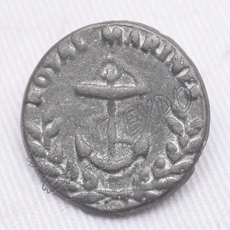 Royal Marine Anchor Pewter 18mm 22mm Die Struck Uniform Button