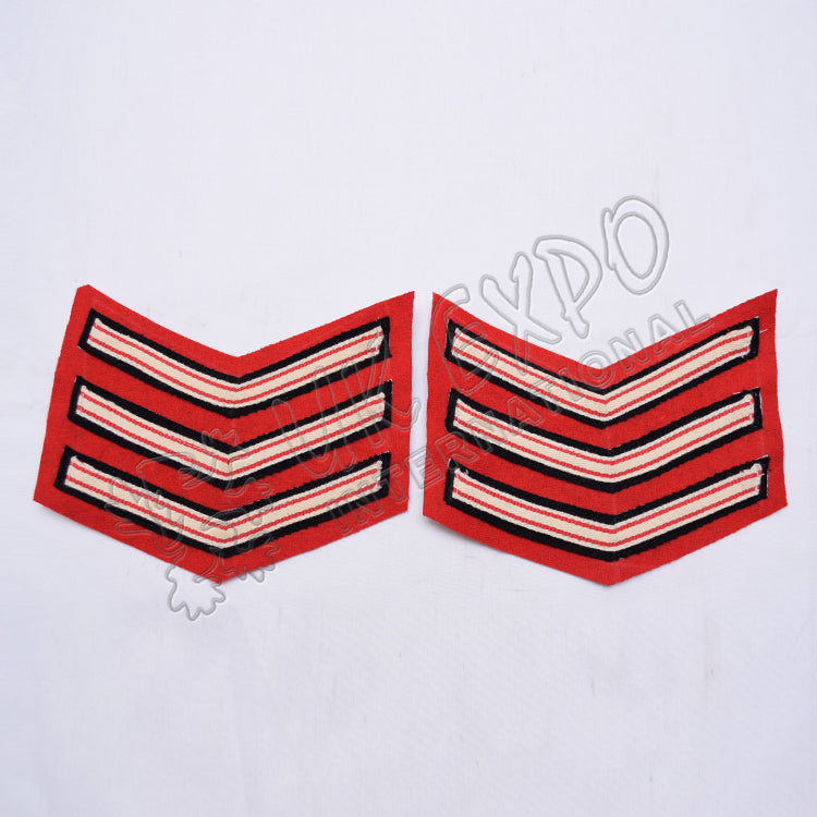 Sergeant Chevrons Military Rank Sleeve Insignia
