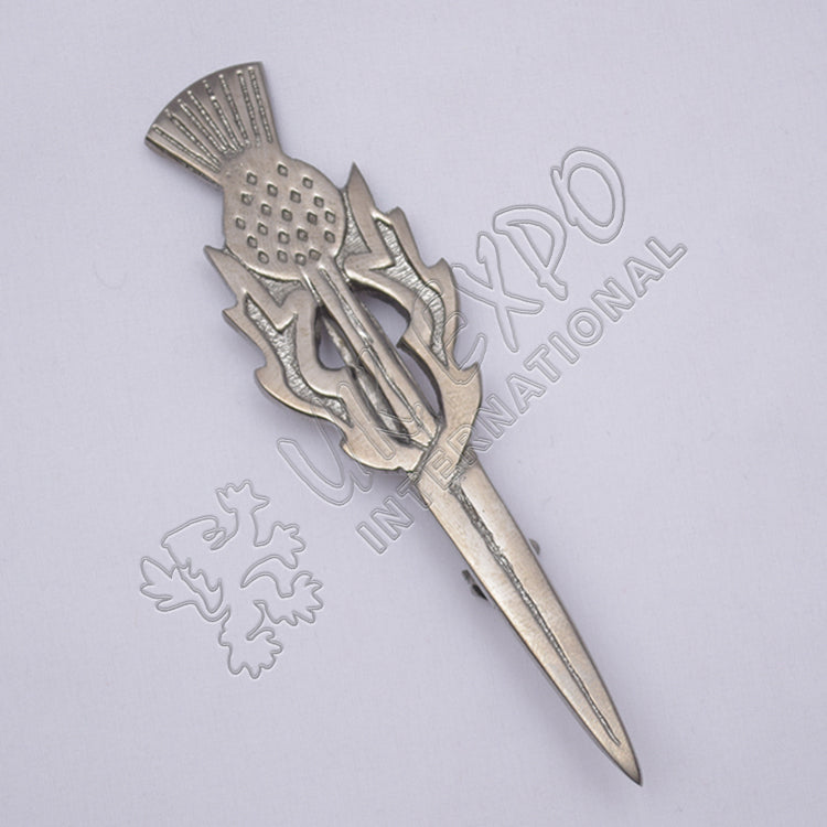Scottish Sword Shiny Antique Kilt Pin