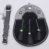 Scottish Black Watch Tartan Celtic Sporran