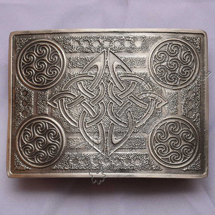 Scottish Celtic Design Brass Antique Kilt Buckle