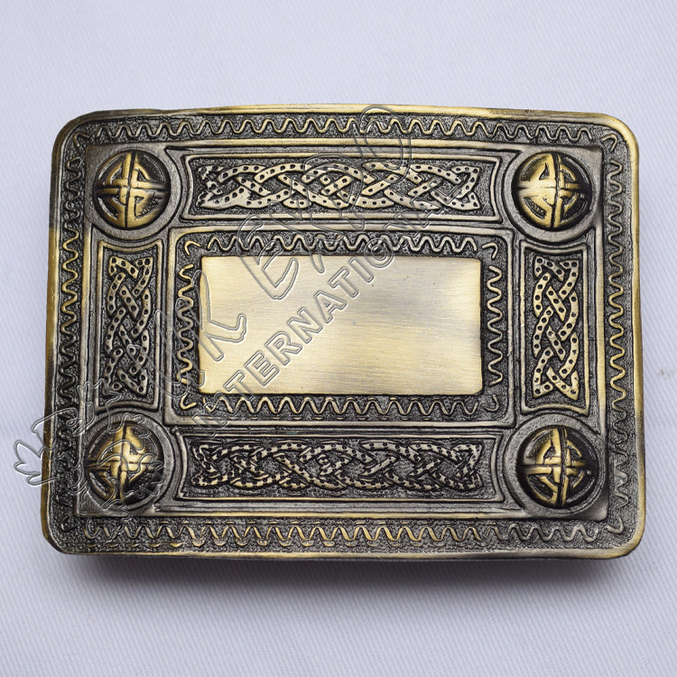 Scottish Celtic Design Bronze Buckle