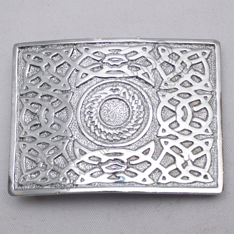 Scottish Celtic Design Chrome Buckle