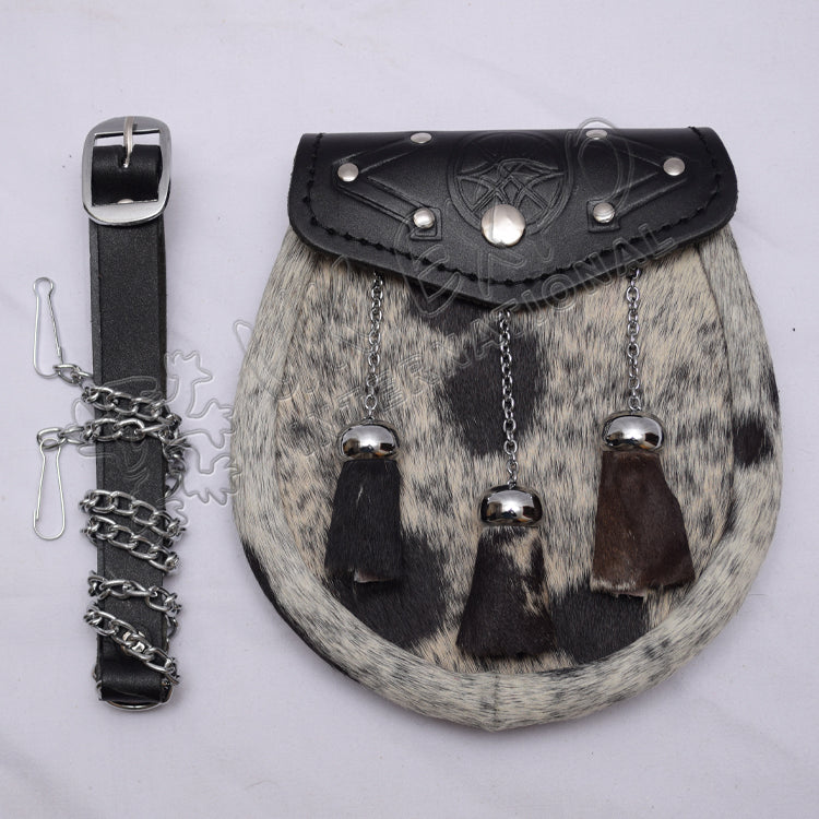 Scottish Multi Color Seal Skin Semi Dress Sporran