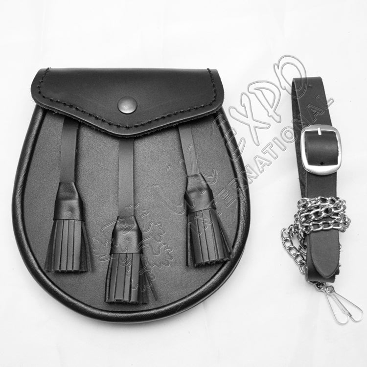 Classic Scottish Plain Leather Sporran
