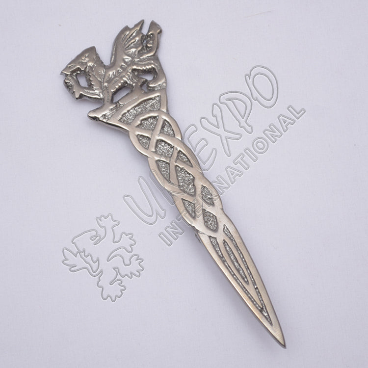 Scottish Rampart Lion Celtic Kilt Pin